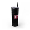 Fitness Themed Skinny Tumbler with Straw, 20oz | Workout Water Bottle, Gym Drinkware, Motivational Tumbler, Fitness Gift, Exercise Mug - Image 2