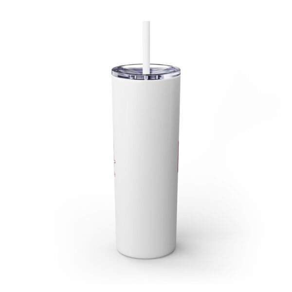 Fitness Themed Skinny Tumbler with Straw, 20oz | Workout Water Bottle, Gym Drinkware, Motivational Tumbler, Fitness Gift, Exercise Mug - Image 9
