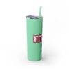 Fitness Themed Skinny Tumbler with Straw, 20oz | Workout Water Bottle, Gym Drinkware, Motivational Tumbler, Fitness Gift, Exercise Mug - Image 14