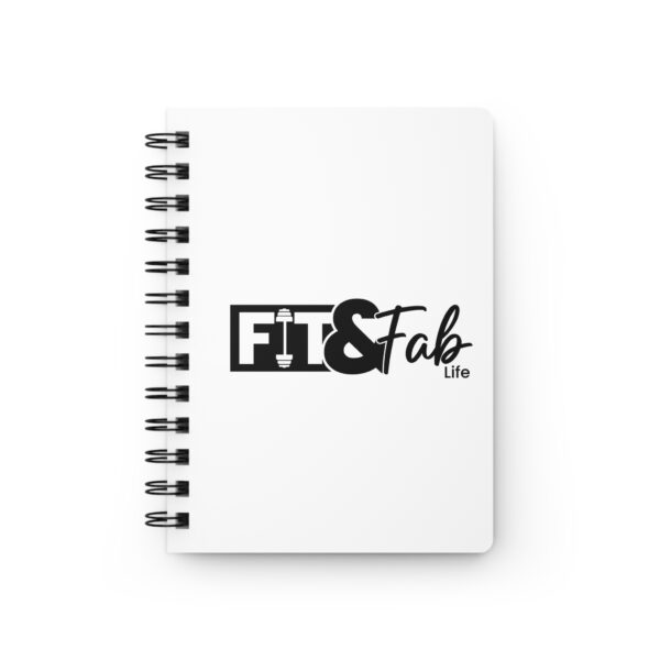 Fit & Fab Life Spiral Bound Journal - Fitness Planner, Workout Notebook, Goal Tracker, Self-Care Journal, Inspirational Gift