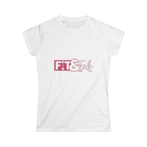 Fit & Fab Women's Softstyle Tee, Casual Top, Fitness Apparel, Motivational Shirt, Gym Wear, Gift for Her