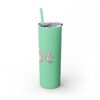 Fitness Themed Skinny Tumbler with Straw, 20oz | Workout Water Bottle, Gym Drinkware, Motivational Tumbler, Fitness Gift, Exercise Mug - Image 16