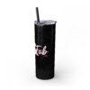 Fitness Themed Skinny Tumbler with Straw, 20oz | Workout Water Bottle, Gym Drinkware, Motivational Tumbler, Fitness Gift, Exercise Mug - Image 4