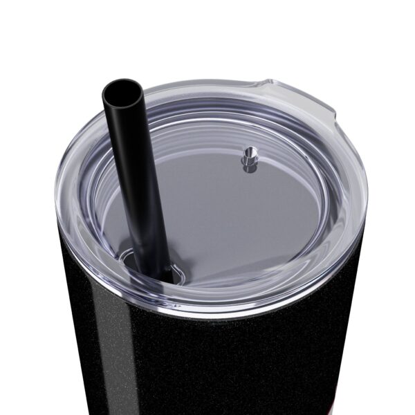 Fitness Themed Skinny Tumbler with Straw, 20oz | Workout Water Bottle, Gym Drinkware, Motivational Tumbler, Fitness Gift, Exercise Mug - Image 6