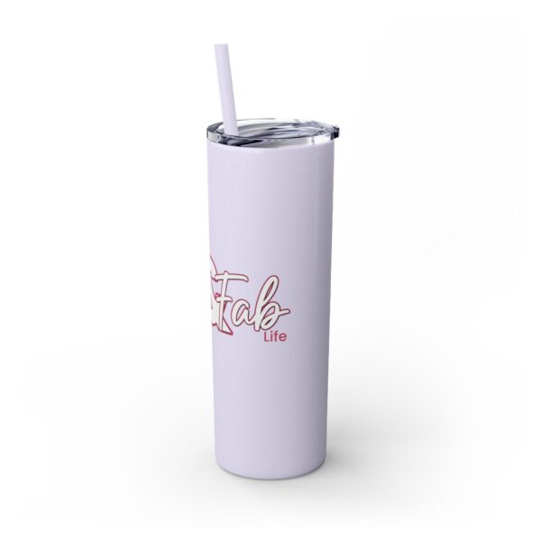 Fitness Themed Skinny Tumbler with Straw, 20oz | Workout Water Bottle, Gym Drinkware, Motivational Tumbler, Fitness Gift, Exercise Mug - Image 22