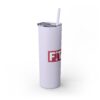 Fitness Themed Skinny Tumbler with Straw, 20oz | Workout Water Bottle, Gym Drinkware, Motivational Tumbler, Fitness Gift, Exercise Mug - Image 20