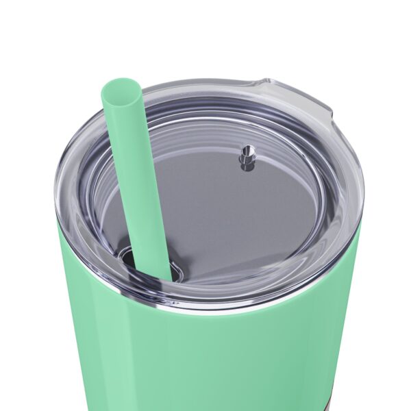 Fitness Themed Skinny Tumbler with Straw, 20oz | Workout Water Bottle, Gym Drinkware, Motivational Tumbler, Fitness Gift, Exercise Mug - Image 18