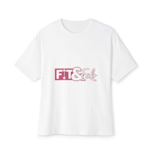 Fit & Fab Unisex Oversized Boxy Tee - Casual Comfort, Fitness Apparel, Gift for Her, Everyday Wear, Relaxed Style