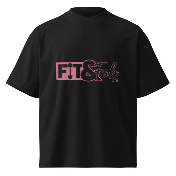 Unisex organic oversized high neck t-shirt - Image 5