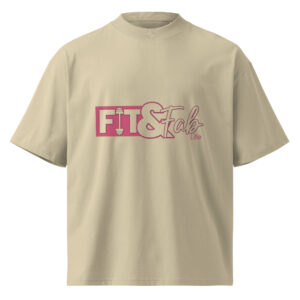 Unisex organic oversized high neck t-shirt