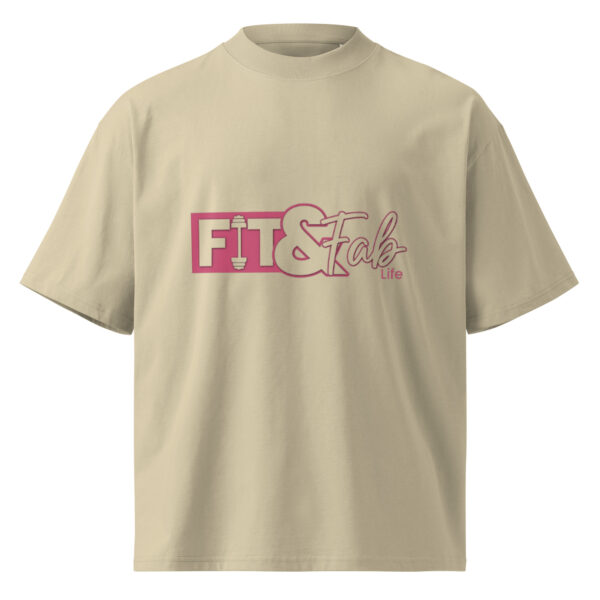 Unisex organic oversized high neck t-shirt