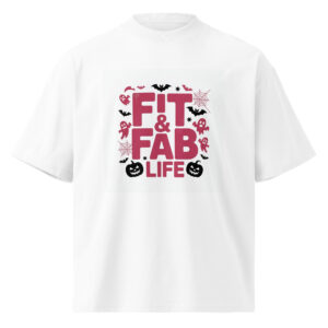 Unisex organic oversized high neck t-shirt