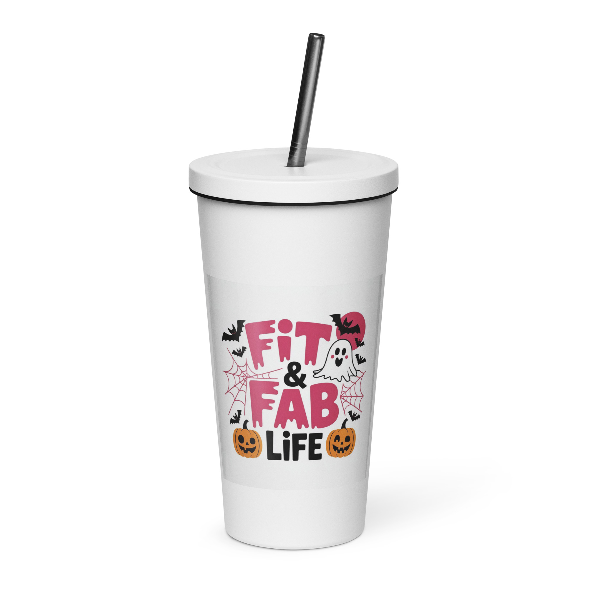 Insulated tumbler with a straw - Image 2