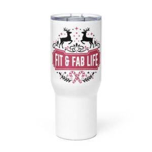 Travel mug with a handle