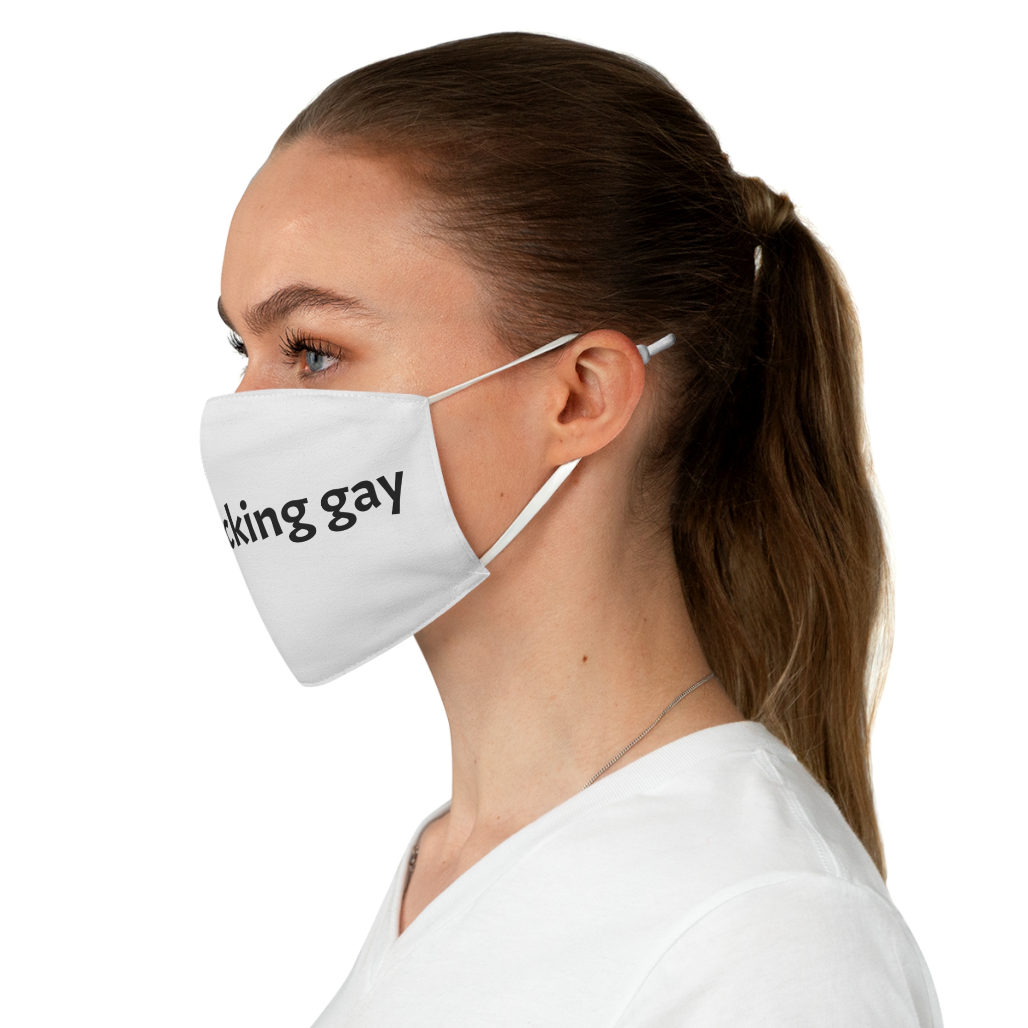 Fabric Face Mask — "im so fucking gay" Statement Mask - Image 3