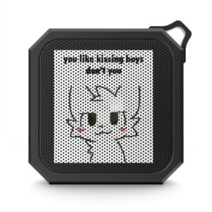 Blackwater Bluetooth Speaker — Cute Cat Graphic "You like kissing boys, don’t you" — Portable Outdoor Speaker with Carabiner