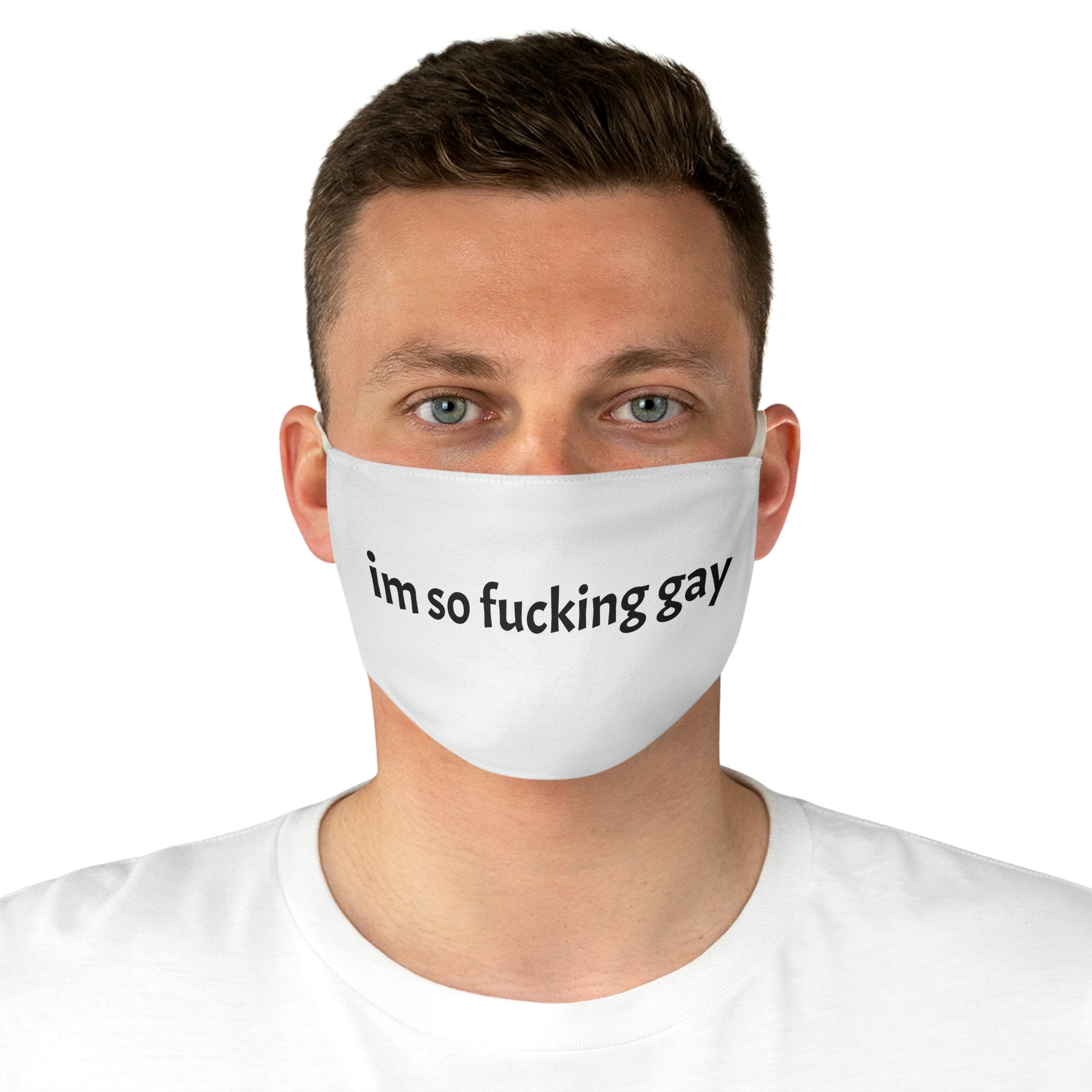 Fabric Face Mask — "im so fucking gay" Statement Mask - Image 4
